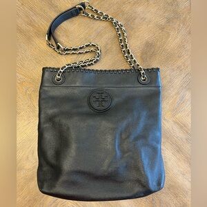 Tory Burch Marion Pebbled Leather Bag